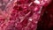 The macro photo of ruby texture with crystal structure