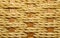 Macro photo of a woven wicker basket