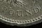 Macro of a pound coin