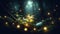 Macro Series: Night\\\'s Luminary: Firefly\\\'s Gentle Glow. Generative AI.