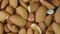 Macro shooting of dry Almond Nuts.Vegetarian food rich in minerals and vitamins. Selective focus 9
