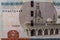 Macro shot of five egyptian pounds bill