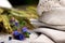 Macro shot of a linen napkins