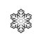 Macro snowflake icon