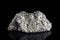 Macro stone mineral Quartz Calcite Sphalerite Galena on a black background