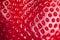 Macro texture of strawberry. Food background.