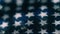 A Macro Ultra Closeup stylized pan over backlit American Flag & fabric