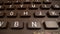 Macro video of vintage computer keyboard