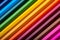 Macro view of colorful pencils.