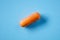 Macro view of orange colored medical pill capsule