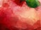 Macro view of red apple