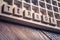 Macro Of The Word Terror Formed By Wooden Blocks In A Typecase