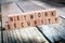 Macro Of The Words Network Security Formed By Wooden Blocks On A Wooden Floor