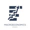 Macroeconomics icon. Trendy flat vector Macroeconomics icon on w