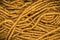 Macroscopic photo of red ropes