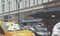 Macy`s New York City Rush Hour Manhattan Midtown Traffic Streets
