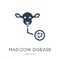 Mad cow disease icon. Trendy flat vector Mad cow disease icon on