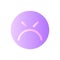 Mad emoticon flat gradient two-color ui icon