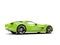 Mad green super sports concept car - rear side view