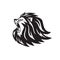 Mad Lion Roaring Head Logo Vector