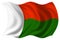 Madagascar flag isolated