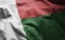 Madagascar Flag Rumpled Close Up