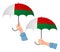 Madagascar flag umbrella