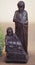 Madagascar Nativity statues with dark wood inlaid