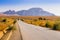 Madagascar, scenic view of Route Nationale 7 RN7, with Cardinal`s hat in background