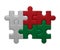 Madagaskar flag of puzzles