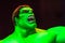 Madame Tussauds The Incredible Hulk. Angry Green Skinned Fictional Superhero.