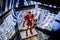 Madame Tussauds Iron Man. American Superhero from Marvel Universe Comics. Mechanized Suit of Armor Display.