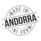Made in Andorra Quality Original Stamp Design Vector Art Tourism Souvenir Round National Product Seal.