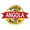 Made In Angola golden label badge vector medal illustration for web design