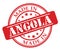 Made in Angola red rubber stamp