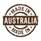 Made in Australia grunge stamp vector