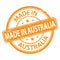 Made Australia rubber stamp, vector illustration