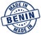 made in Benin blue grunge stamp