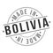 Made In Bolivia Stamp. Logo Icon Symbol Design. Security Seal Style. Seal Badge Vector.