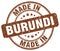 made in Burundi stamp