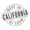 Made in California Stamp Logo Icon Symbol Design. Seal National Product Badge Vector.