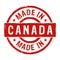 Made in Canada grunge stamp vector
