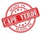 Made in Cape Verde red rubber stamp