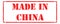 Made in China - Red Rubber Stamp.