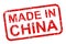 Made in China stamp icon sign â€“ 