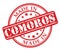 Made in Comoros red rubber stamp