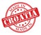 Made in Croatia red rubber stamp