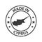 Made in Cyprus icon. Stamp sticker. Vector illustration