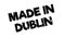 Made In Dublin rubber stamp