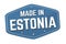 Made in Estonia label or sticker